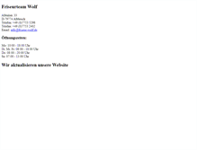 Tablet Screenshot of friseur-wolf.de
